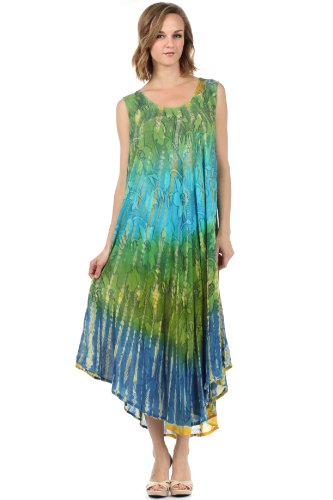 Sakkas Hermosa Ombre Tank Caftan Dress