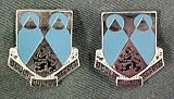 2nd Military Intelligence Battalion Distinctive Unit Insignia - 1 Pair (OCULT CUTUS SECRETI)