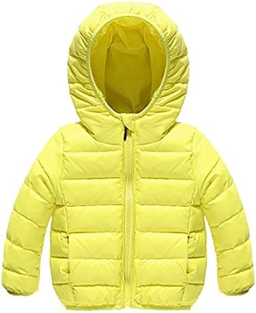 Oissie Unisex Baby Puffer Jacket Kids Winter Coat Snowsuit Outwear 12M Yellow