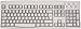 Portuguese - English USB Computer Keyboard (White with Black Letters)