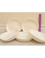 Buy White Extra Large Fluted Round Layer Cake Cup Liners Pastry Baking Liners ~ Size:...