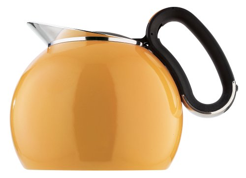 Copco Torino 2-1/2-Quart Enamel Teakettle Tangerine