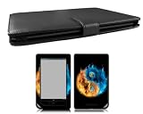Bundle Monster Barnes & Noble Nook Color Nook Tablet Synthetic Leather Case Cover Jacket + Skin Art Decal Sticker + Screen Protector Ereader Accessories Combo - Fits both Nook Color and Nook Tablet (Released Nov. 7, 2011) Devices