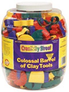 Childrens Toyshop  Toys : COLOSSAL BARREL OF CLAY TOOLS 144 CUTTERS and 5 TOOLS