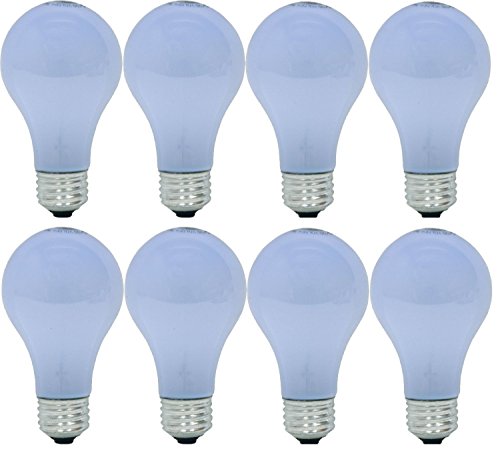 GE Lighting 48688 60-Watt A19 Reveal Bulbs, 8-Pack