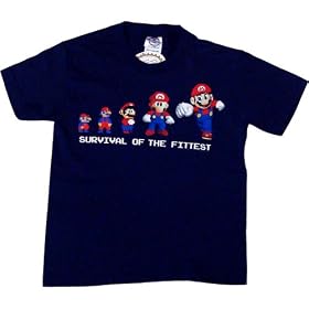 TS425 Mario Survival of the Fittest Youth T-Shirt Nintendo