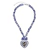 Schmuck-Art Damen-Halskette Wies'n I mog di silber violet  26 cm 28336