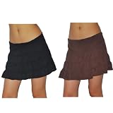 2 PACK: 2 Womens BODY GLOVE Smoothies Lambada Swim & Surf Quick-Dry Beach Skirts - Medium