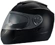 Daytona Crossover Glossy Black Dual Visor Full Face DOT Motorcycle Helmet [Medium]