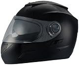 Daytona Crossover Glossy Black Dual Visor Full Face DOT Motorcycle Helmet [Medium]