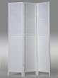 3 Panel White Wood Oriental Shoji Screen / Room Divider