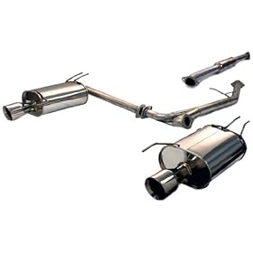  Tanabe T70093 Medalion Touring Cat-Back Dual Muffler Exhaust System for Acura TSX 2003-2006