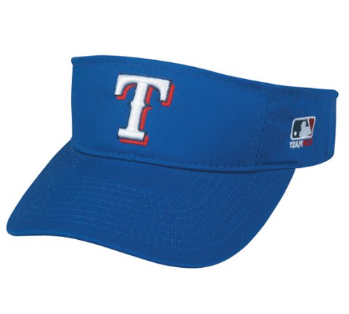 MLB ADULT Texas RANGERS Home Blue VISOR Adjustable Velcro TWILL New