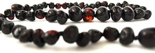 Pure Baltic Amber Teething Necklace by Little Willard (Cherry) Color: Cherry Model: (Newborn, Child, Infant)