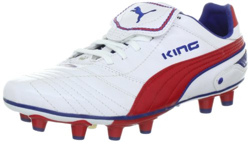 Chaussures de Foot King Finale I FG Blanc/Rouge ruban - taille 7.5 