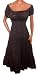 FUNFASH SLIMMING BLACK EYELETS PEASANT ROCKABILLY DRESS Plus Size NEW Plus Size Made in USA