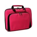 Samsung NC10 10.2 Notebook CaseCrown Premium Double Memory Foam Laptop Case with Front Pocket (Nylon Hot Pink)