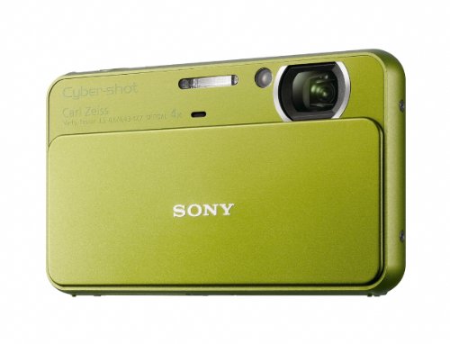 Sony DSC-T99G Digitalkamera (14 Megapixel, 4-fach opt. Zoom, 7,5 cm (3 Zoll) Display, HD Video) grün
