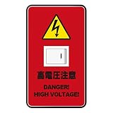 スイッチプレート カバー おもしろ 高電圧 1つ穴