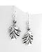 Magic Earth Leaves Secrets of the Wood Sterling Silver Oak Leaf Earrings
