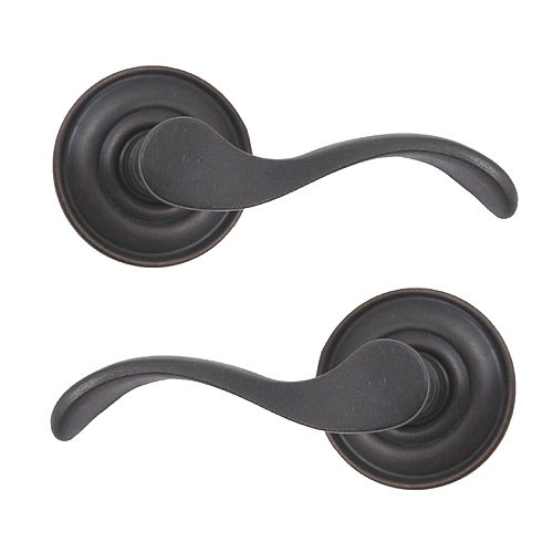 Baldwin 5455.402.PASS Wave Lever Passage Entry Set, Distressed Oil Rubbed Bronze