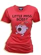 Junk Food Little Miss Bossy Licorice Red Juniors/Ladies T-Shirt Tee