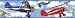 RoomMates RMK1196BCS Vintage Planes Peel and Stick Border, 5-Yards