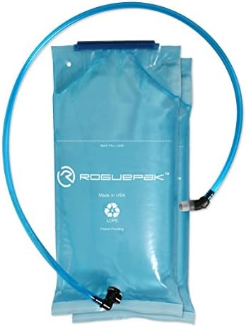 RoguePak Hydration System Water Storage Bladder, Self-Sealing, BPA-Free and Phthalate-Free Water Bladder - Fits Most Backpacks and Hydration Pack Sleeves
