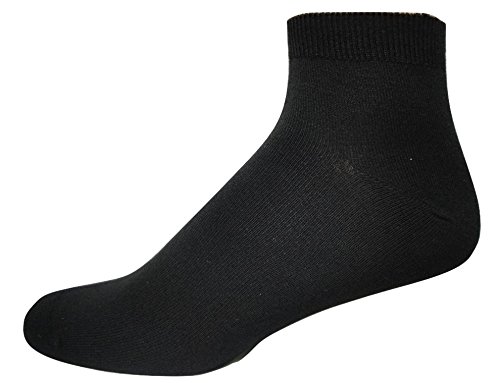 Men's Rayon from Bamboo Low-cut 3PK Sport Socks (Black) sock size 10-13