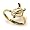 14k Yellow Gold Diamond Turtle Ring (.04 cttw, H-I Color, I2-I3 Clarity), Size 7