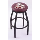 Mississippi State Bulldogs 30 Single-ring Swivel Bar Stool with Black Accent Ring