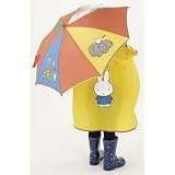 ミッフィー雨の日お出かけセット　１００ｃｍポンチョ＆４０ｃｍオレンジ　傘