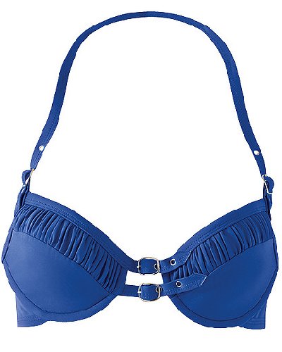 Molded underwire bikini top