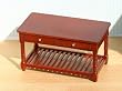 Dollhouse Miniature Cherry Finished Working Table