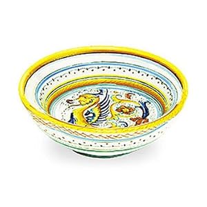 Handmade Raffaellesco Cereal Bowl From Italy