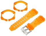 TechnoMarine S1033 Cruise 17-mm Orange Gel Strap with buckle and Two Covers