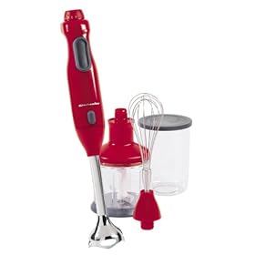 KitchenAid KHB300ER Hand Blender, Empire Red