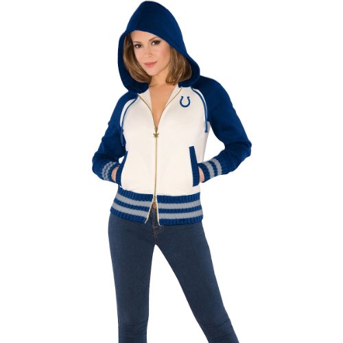 NFL Indianapolis Colts Women's Home Game Hoody, Ivory, X-Large at Amazon.com