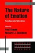 The Nature of Emotion: Fundamental Questions (Series in Affective Science)