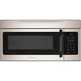 Frigidaire FFMV162LM 1.6 cu. ft. Over-the-Range Microwave with 1,000 Watts, 10 Power Levels, Glass Turntable, Two Speed Hidden Vent, 300 CFM Exhaust Fan and Convertible to Non-Ducted Operation: SilverMist
