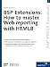 BSP Extensions: How to Master Web Reporting With Htmlb