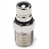 Quick Connector Fuel Fittings - Chrysler/Force - Male Tank Fitting w/ 1/4" NPT male, chrome-plated brass