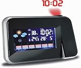 Produkt-Bild: Farb Wetterstation mit Funk Projektionsuhr