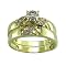 14K Yellow Gold .1 ct.t.w. Diamond Bridal Ring Set