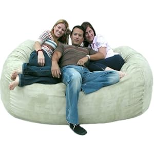 7-feet Xx-large Cozy Sage Sac Foof Bean Bag Chair Love Seat