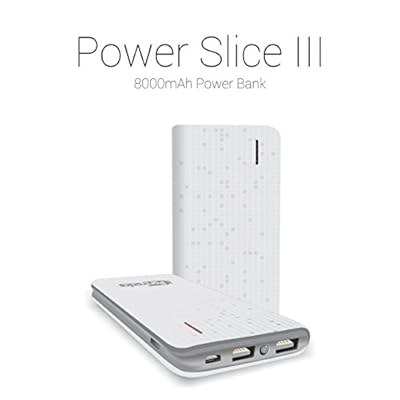 Portronics Power Slice III 8000 mah power bank ( White)