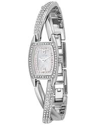 DKNY Ladies Stainless Steel Watch with Stone Set Case and Bangle