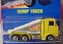 Mattel Hot Wheels 1991 1:64 Scale Yellow Ramp Truck Die Cast Car Collector #187