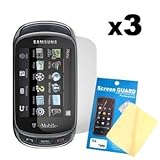 Cbus Wireless Three LCD Screen Guards / Protectors for Samsung Gravity T / Touch SGH-T669