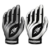 Easton VRS Youth Home & Road 2 Pair Pack Batting Gloves (Black, Youth-Large)